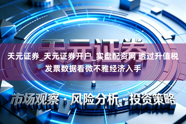 天元证券_天元证券开户_实盘配资网 透过升值税发票数据看微不雅经济入手